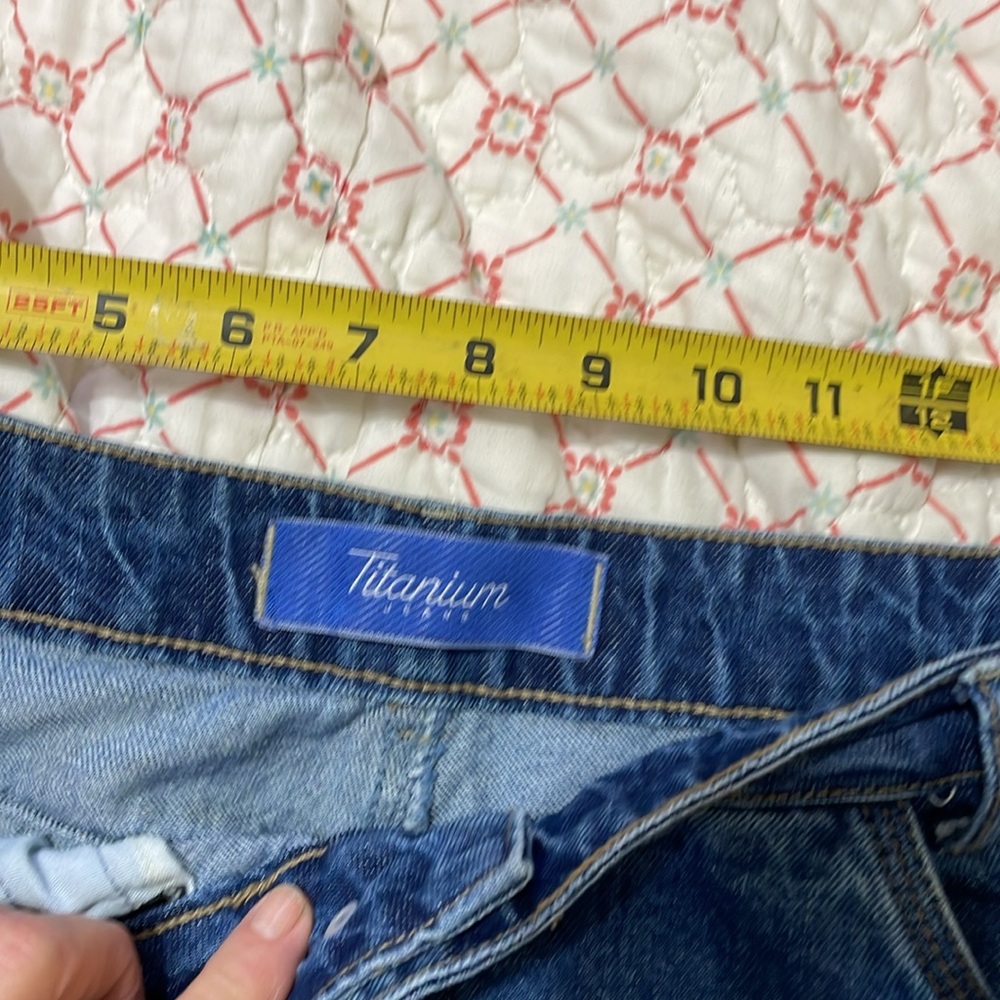 Titanium denim, pencil, asymmetric maxi skirt - Picture 7 of 10